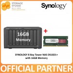 SYNOLOGY DS1821+ 8 Bay DiskStation with 4GB Memory. Singapore Local 3 Years Warranty